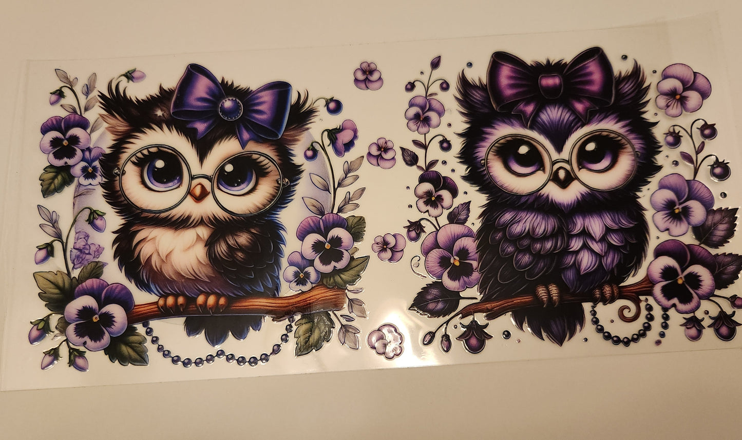 UVDTF Wrap 16oz- Cute Owls