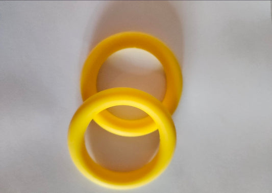 65mm Silicone Rings- Yellow