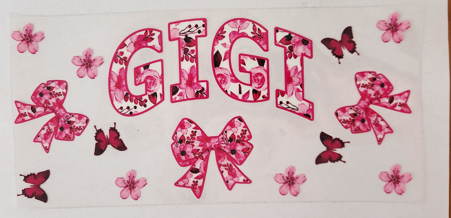 UVDTF Wrap 16oz- Floral Gigi