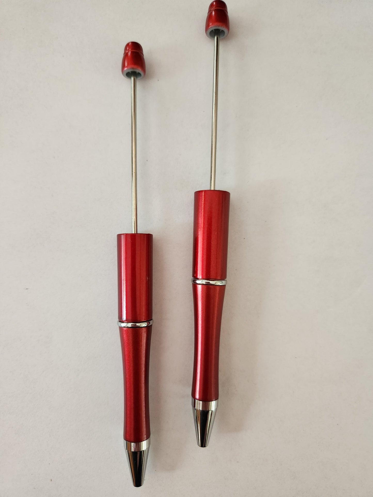 Beadable Pen Blanks- Red Apple