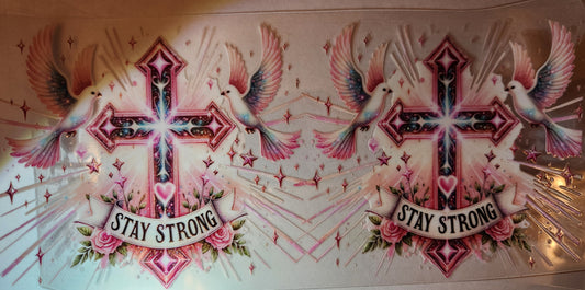 UVDTF Wrap- Stay Strong- Religious