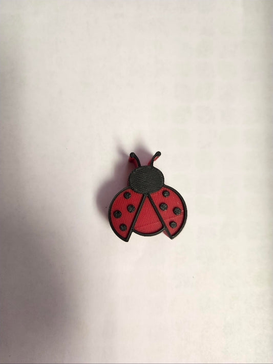 Straw Topper- 3D Printed Lady Bug Straw Topper