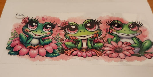 UVDTF 16oz Cup Wrap- Frog Trio