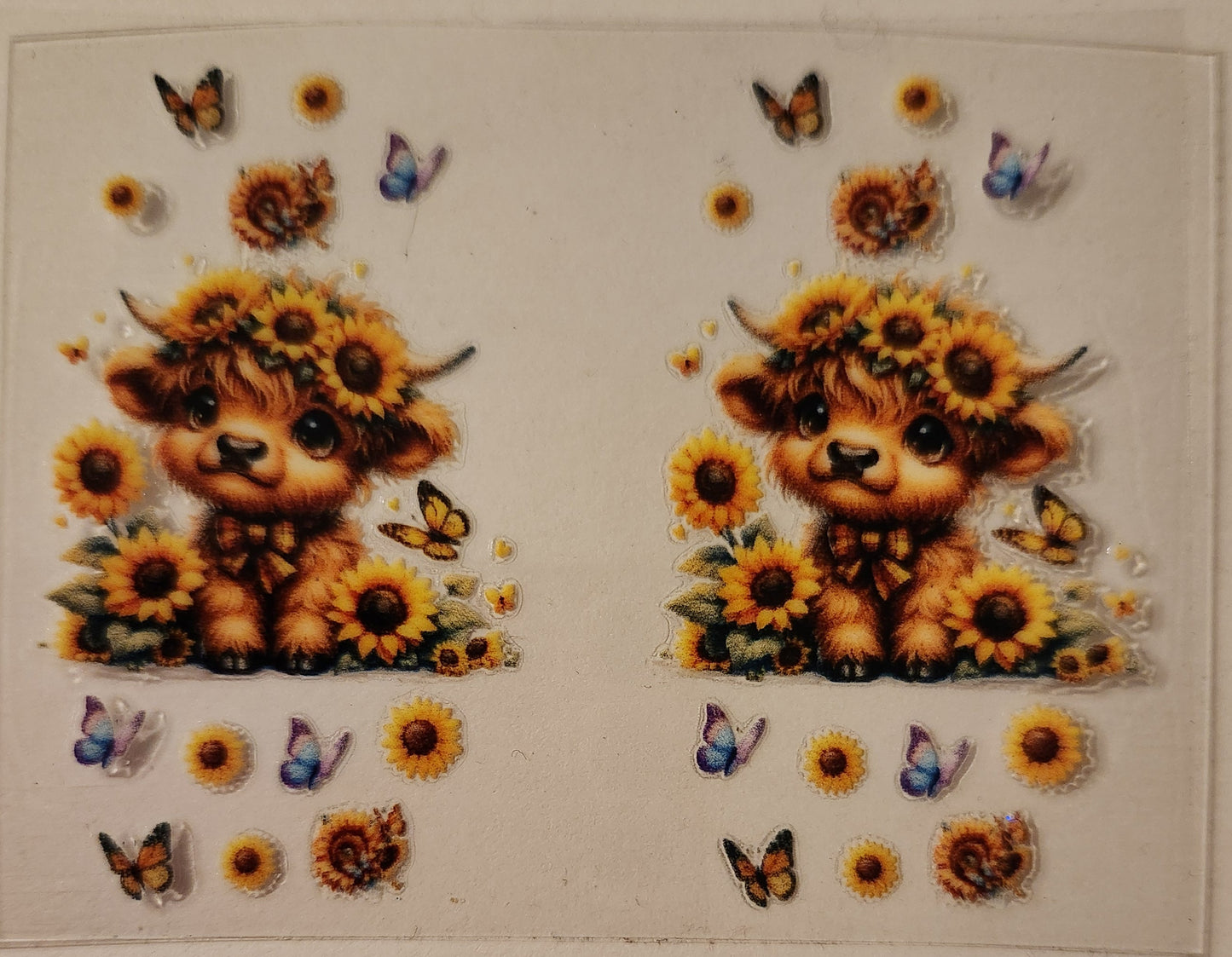 UVDTF Hotel Keychain (Single) - Sunflower Cow