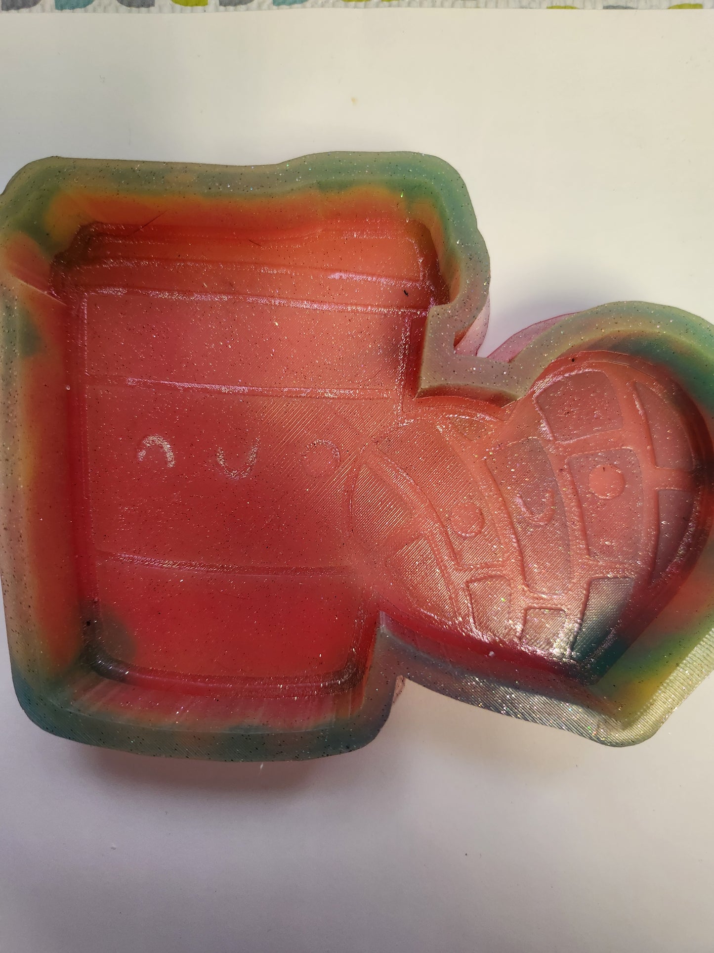 DESTASH MOLD- Coffee Cup & Heart