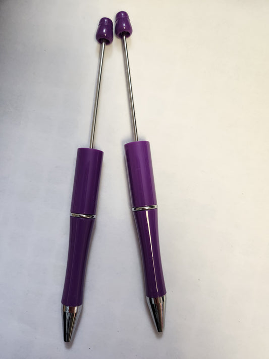 Beadable Pen Blanks- Purple
