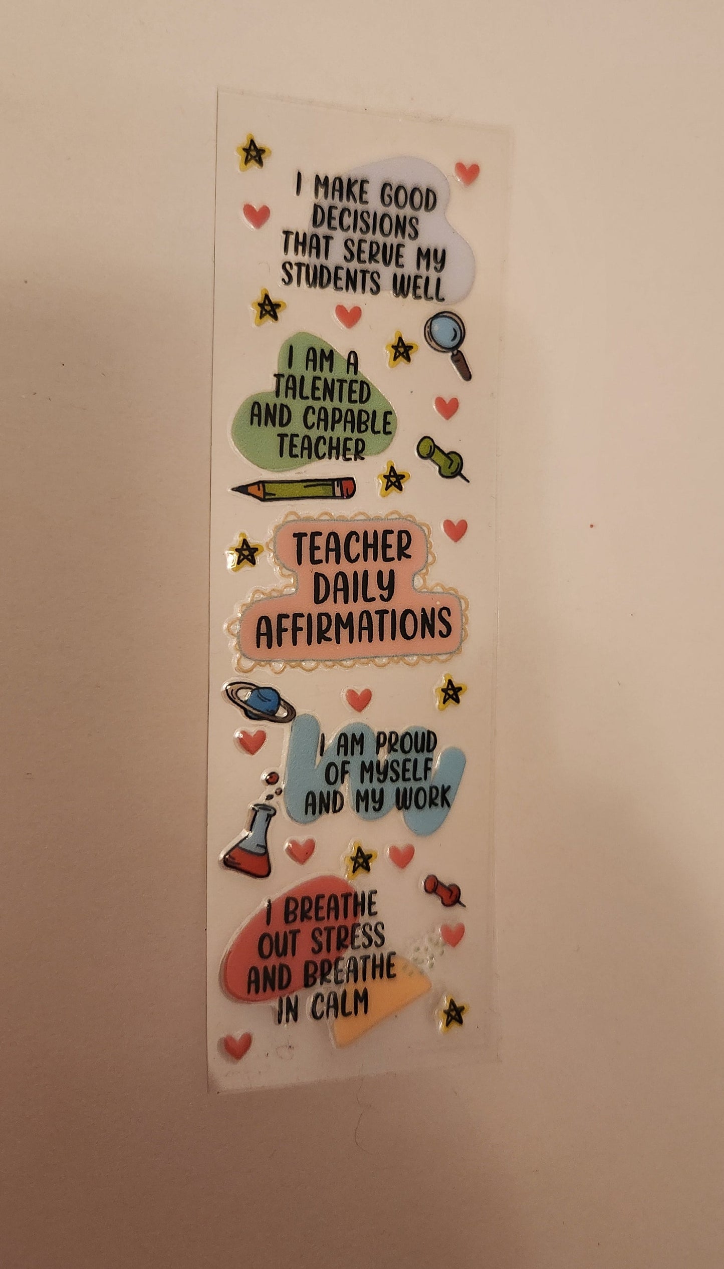 UVDTF Pen Wrap- Teacher (single)