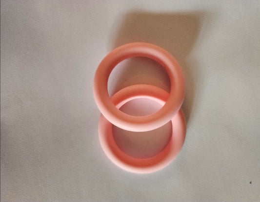 65mm Silicone Rings- Light Pink
