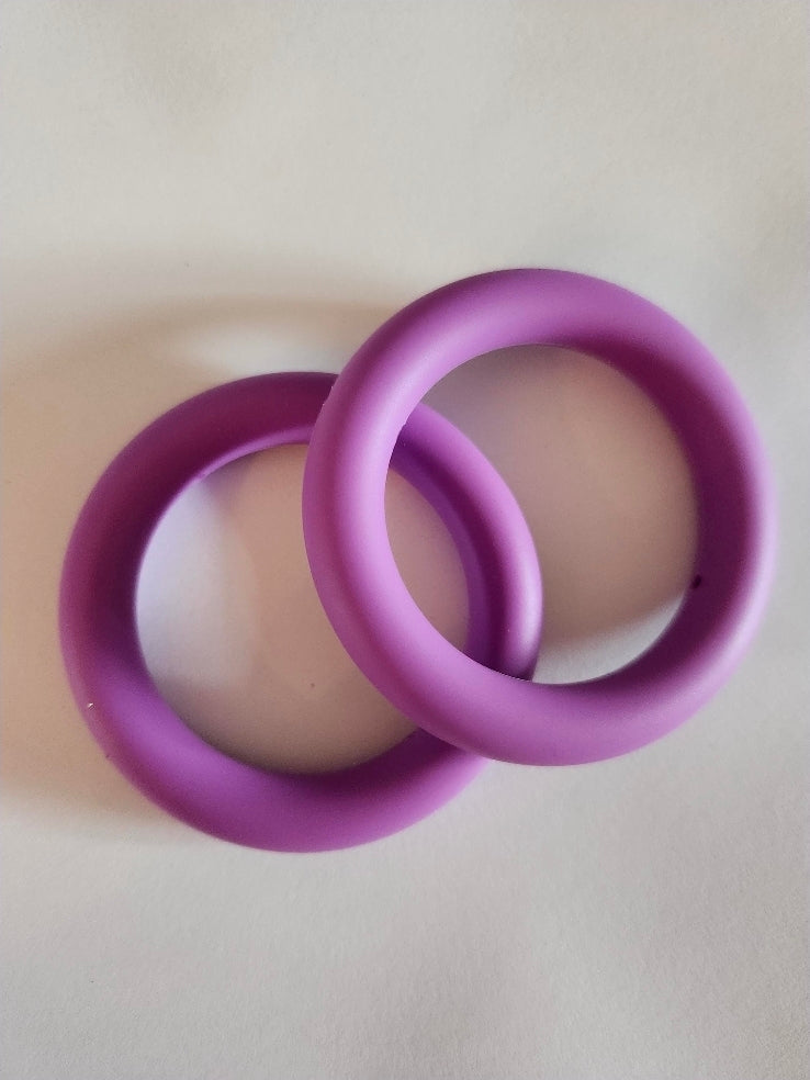 65mm Silicone Rings- Purple