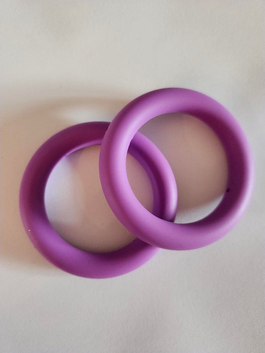 65mm Silicone Rings- Purple