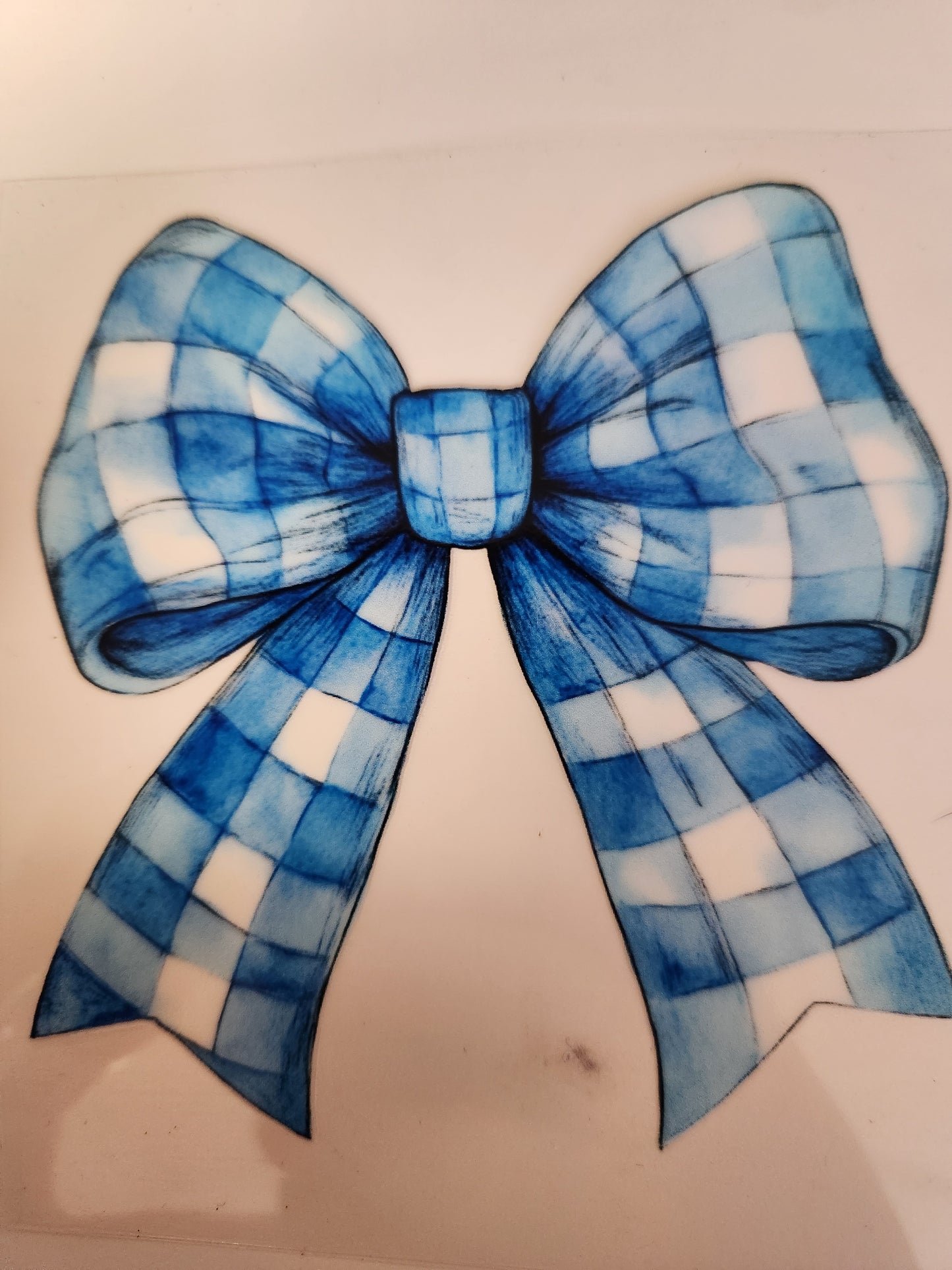 UVDTF Decal - Blue Bow