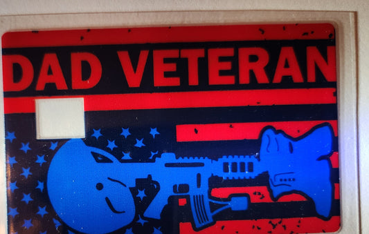 UVDTF Wrap- Credit Card Wrap Dad Veteran