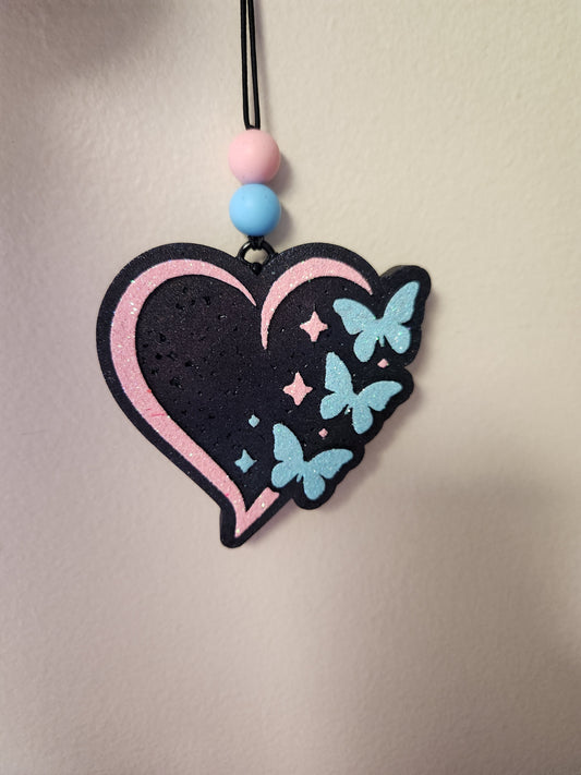 Custom Freshie- Butterfly Heart