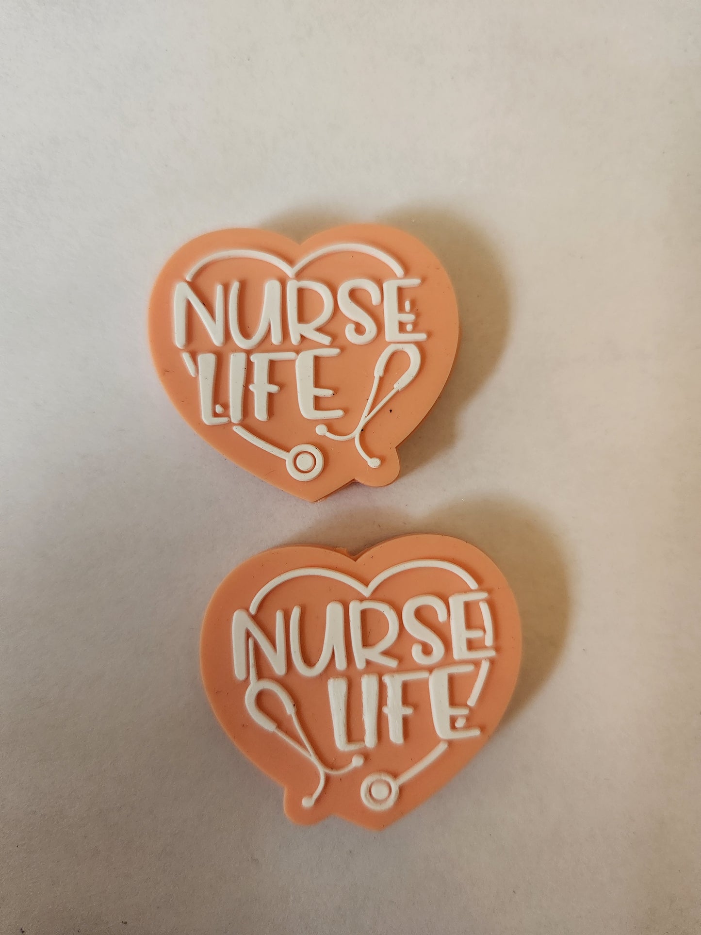 2D Silicone Focal- Nurse Life (Peach)
