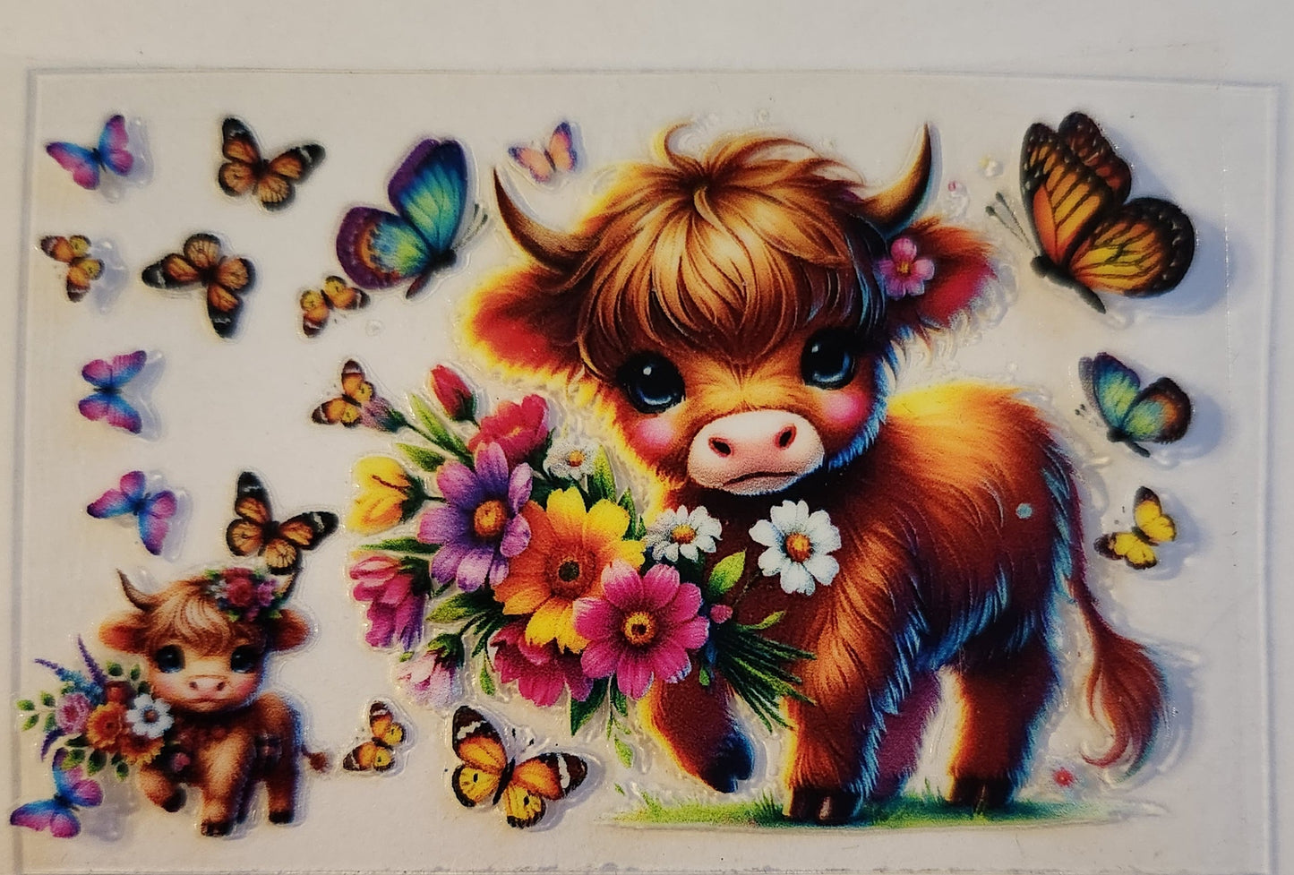 UVDTF Credit Card Wrap- Cow
