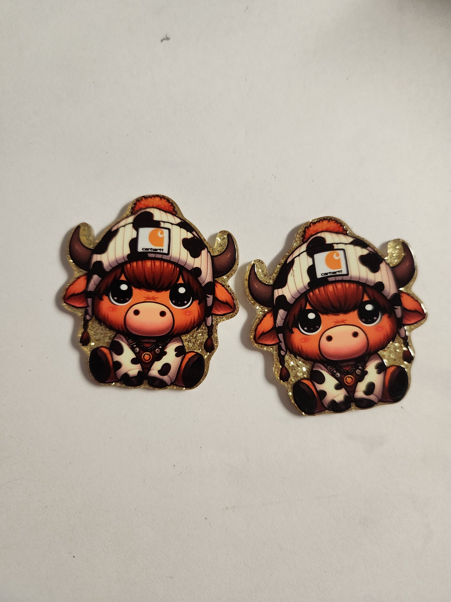 Flat Back Acrylic- Cow