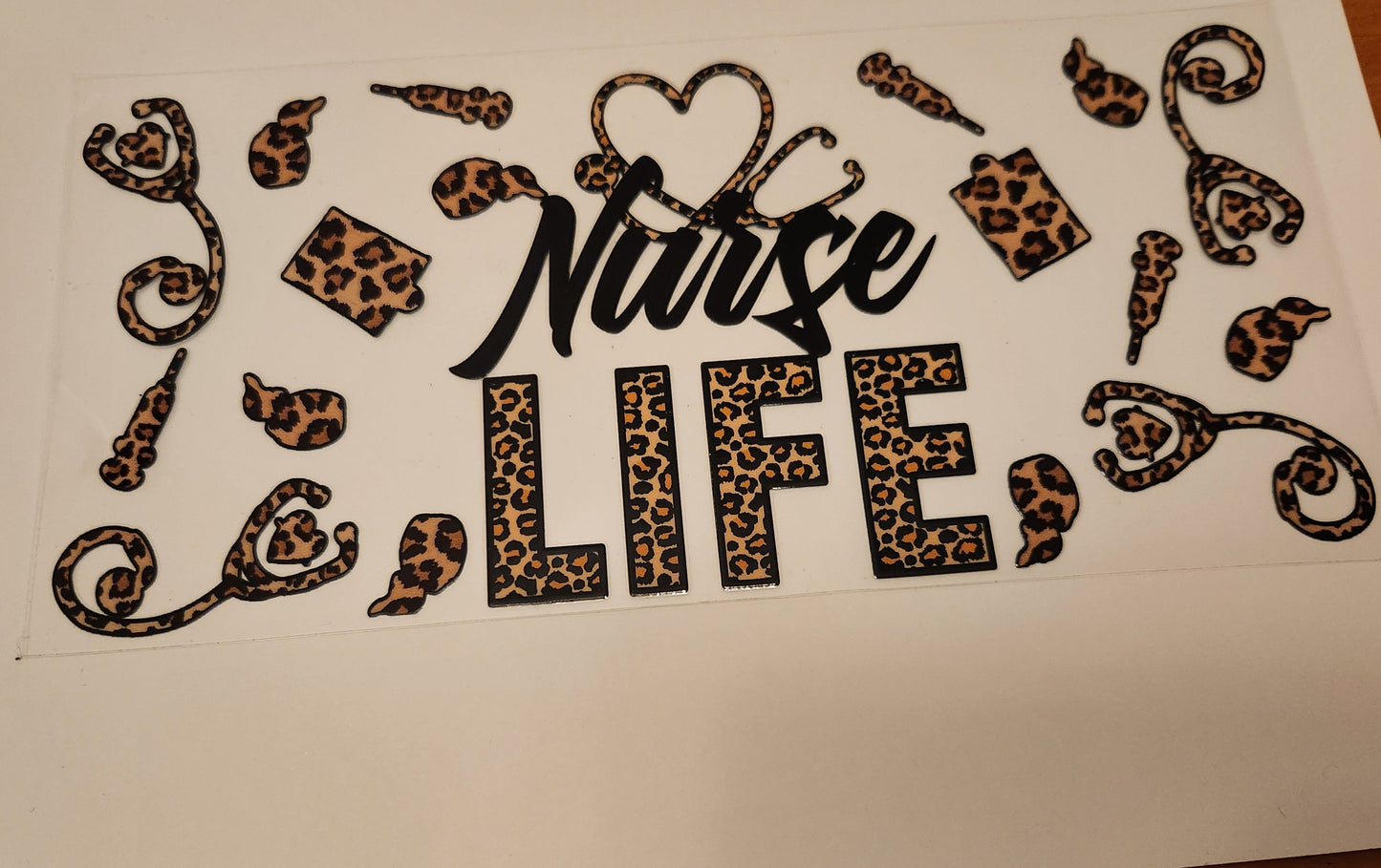 UVDTF Wrap 16oz- Leopard Nurse